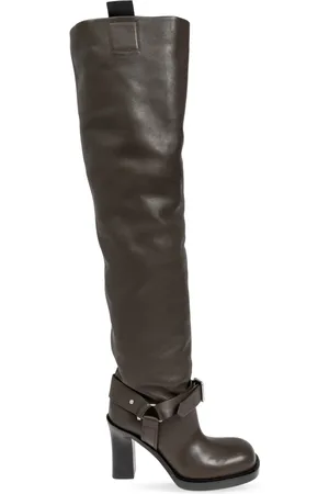 Burberry Over-knee Boots, female, , Size: 7 1/2 US Leather Over-the-Knee Boots