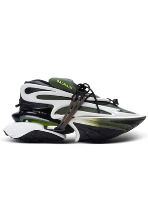 Balmain Sneakers, male, , Size: 10 US Unicorn low-top trainers in neoprene and calfskin