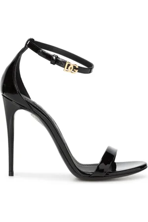 Dolce & Gabbana High Heel Sandals, female, , Size: 6 US Chain Sandals with DG Logo