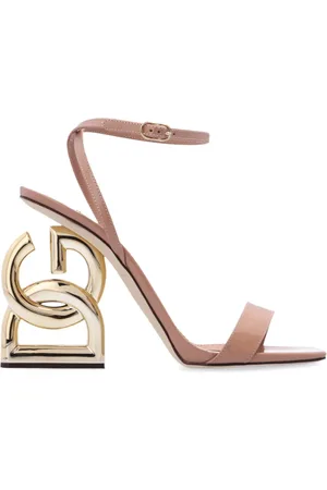 Dolce & Gabbana High Heel Sandals, female, , Size: 7 US Keira sandals with decorative heel