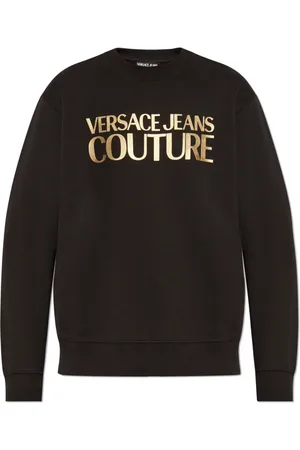 VERSACE Sweatshirts, male, , Size: M Sweatshirt with printed logo