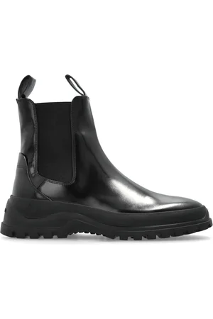 Salvatore Ferragamo Chelsea Boots, male, , Size: 8 1/2 US Leather Chelsea Boots `Bossons`