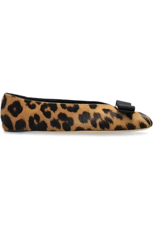Salvatore Ferragamo Ballerinas, female, , Size: 8 1/2 US Ballerinas with Animal Motif