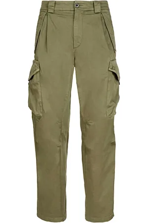 C.P. Company Straight Trousers, male, , Size: 2XS Casual Cotton Trousers