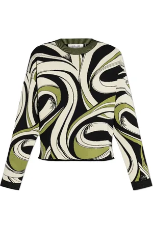 Diane von Furstenberg Round-neck Knitwear, female, , Size: S Patterned Sweater