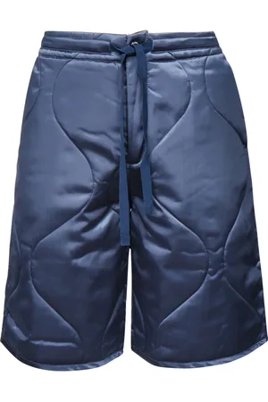 J.W.Anderson Casual Shorts, male, , Size: L Quilted Satin Elastic Waist Shorts