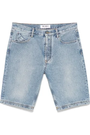 The Attico Denim Shorts, female, , Size: W28 Clear Shorts with Embroidered Logo