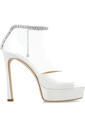 Jimmy Choo High Heel Sandals, female, , Size: 10 US ‘Saeda’ platform sandals in satin