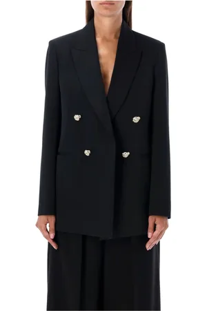 Lanvin Blazers, female, , Size: S Wool Blazer with Strong Shoulders