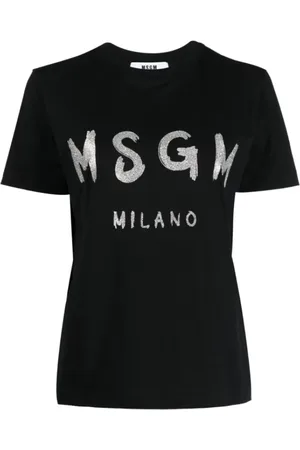 Msgm T-Shirts, female, , Size: S T-Shirt with Front Print