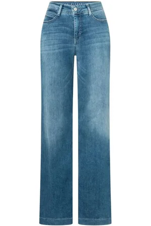 Mac Straight Jeans, female, , Size: XL Wide Leg Jeans - Mid