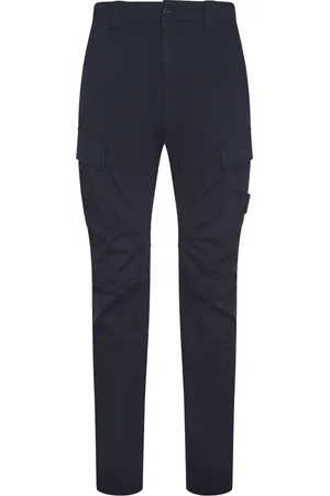 C.P. Company Slim-fit Trousers, male, , Size: M Cargo Lens Pants in Sateen Stretch