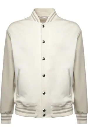 ELEVENTY Bomber Jackets, male, , Size: M Wool Cashmere Coat with Contrast Sleeves