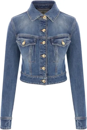 Elisabetta Franchi Denim Jackets, female, , Size: M Vintage Denim Trucker Jacket