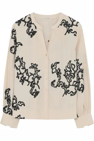 gustav Shirts, female, , Size: XS Embroidered Shirt Blouse with V-Neck