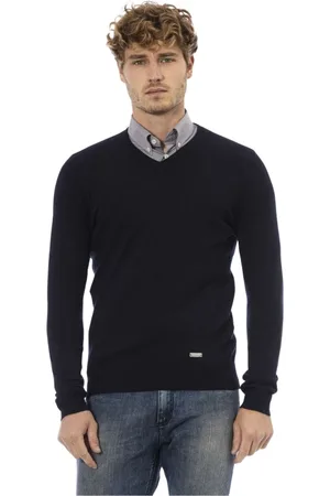 BALDININI V-neck Knitwear, male, , Size: M Timeless V-Neck Sweater