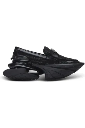 Balmain Sneakers, male, , Size: 11 US Unicorn loafers in rhinestone calfskin