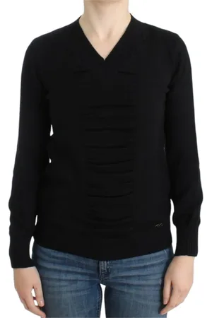 Costume National V-neck Knitwear, female, , Size: XS Elegant V-Neck Sweater in