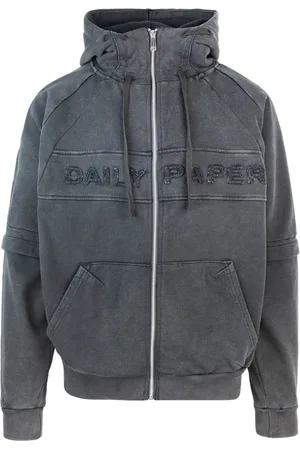 Daily paper Zip-throughs, male, , Size: L Sweater with High Neck Zipper