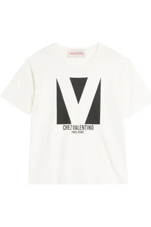 VALENTINO T-Shirts, male, , Size: S Printed Round Neck T-shirt