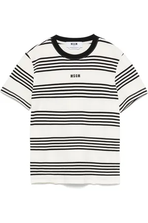 Msgm T-Shirts, female, , Size: M White T-Shirt and Polo