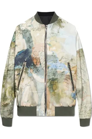 Balmain Bomber Jackets, male, , Size: L Reversible Bomber Jacket with Ribbed Trims