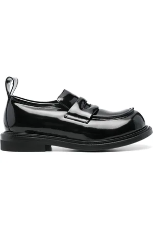 Moschino Loafers, male, , Size: 10 US Penny Slot Moc Stitching Shoes