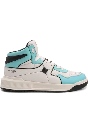 VALENTINO GARAVANI Sneakers, male, , Size: 9 1/2 US Stud High-Top Leather Sneakers