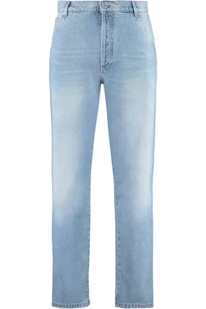 Balmain Slim-fit Jeans, male, , Size: W31 Straight Jeans Made in Italy