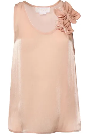 GENNY Sleeveless Tops, female, , Size: XS Orchid Embellished Top