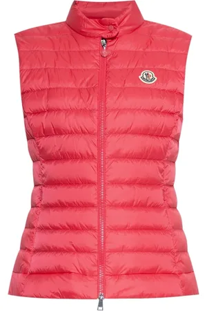 Moncler Vests, female, , Size: S Fuchsia Puffer Vest