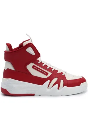 Giuseppe Zanotti Sneakers, male, , Size: 8 1/2 US High-Top Sneakers with Perforated Detail