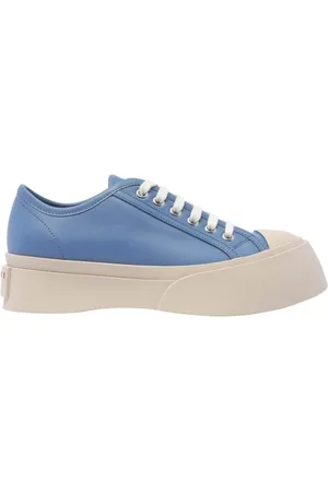 Marni Sneakers, female, , Size: 10 US Leather Sneakers with Logo Detail