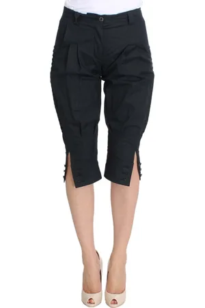 ERMANNO SCERVINO Long Shorts, female, , Size: 2XS Chic Blue Cotton Casual Pants