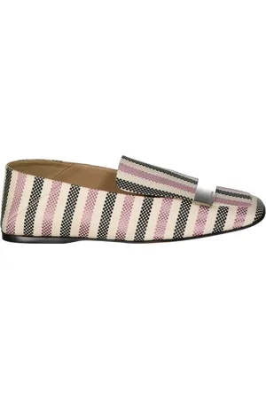 Sergio Rossi Loafers, female, , Size: 9 1/2 US Jacquard Loafers with Metal Logo Hardware