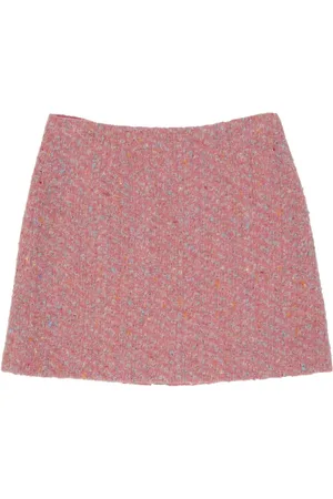 Moschino Short Skirts, female, , Size: M Wool Mini Skirt Couture Style