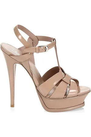 Saint Laurent High Heel Sandals, female, , Size: 11 US High Heel Sandals with Patent Effect