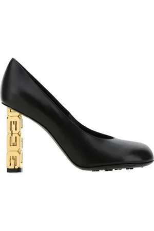Givenchy Pumps, female, , Size: 10 US Logo Heel Leather Pumps