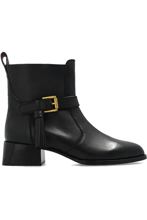 See by Chloé Heeled Boots, female, , Size: 6 US Lory Leather Ankle Boots