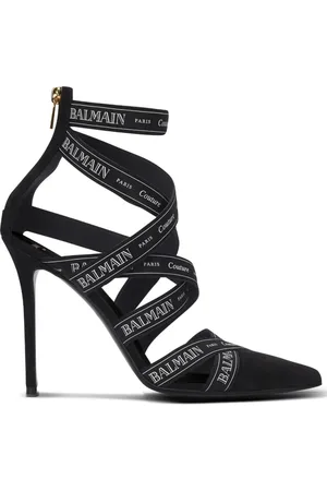 Balmain Pumps, female, , Size: 8 US Stiletto Heel Suede Trim