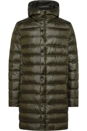 RRD Down Coats, male, , Size: XL Monochrome Long-Length Down Jacket