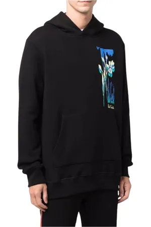 Paul Smith Hoodies, male, , Size: L Floral Panel Motif Hoodie