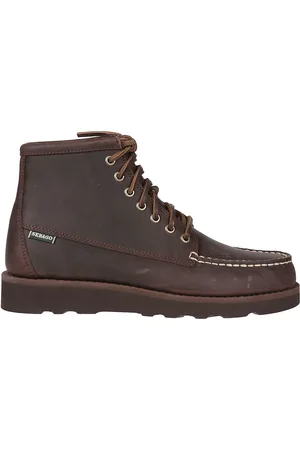 SEBAGO Lace-up Boots, male, , Size: 10 US Crazy Horse Enkellaarzen