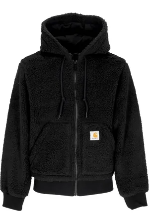 Carhartt Faux Fur & Shearling Jackets, male, , Size: L Active Liner Sherpa Hooded Jacket