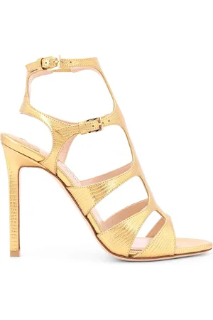 Tom Ford High Heel Sandals, female, , Size: 10 US Croco Print Leather Sandals