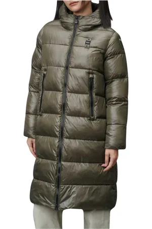 Blauer Parkas, female, , Size: M Checkered Long Parka