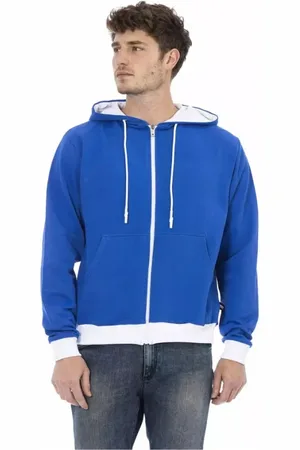 BALDININI Zip-throughs, male, , Size: 3XL Luxurious Wool Hoodie with Rear Logo