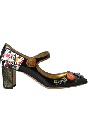 Dolce & Gabbana Pumps, female, , Size: 6 US Crystal Embellished Mary Jane Pumps