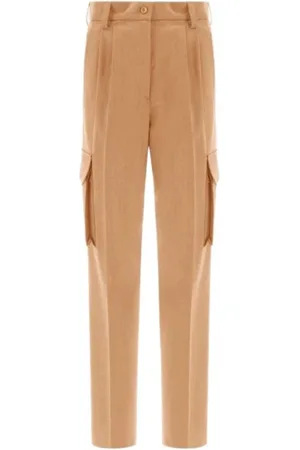 HERNO Straight Trousers, female, , Size: XS Wool Cargo Pants