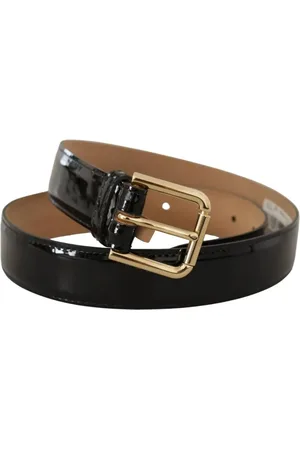 Dolce & Gabbana Belts, female, , Size: 80 CM Leather Logo Engraved Belt